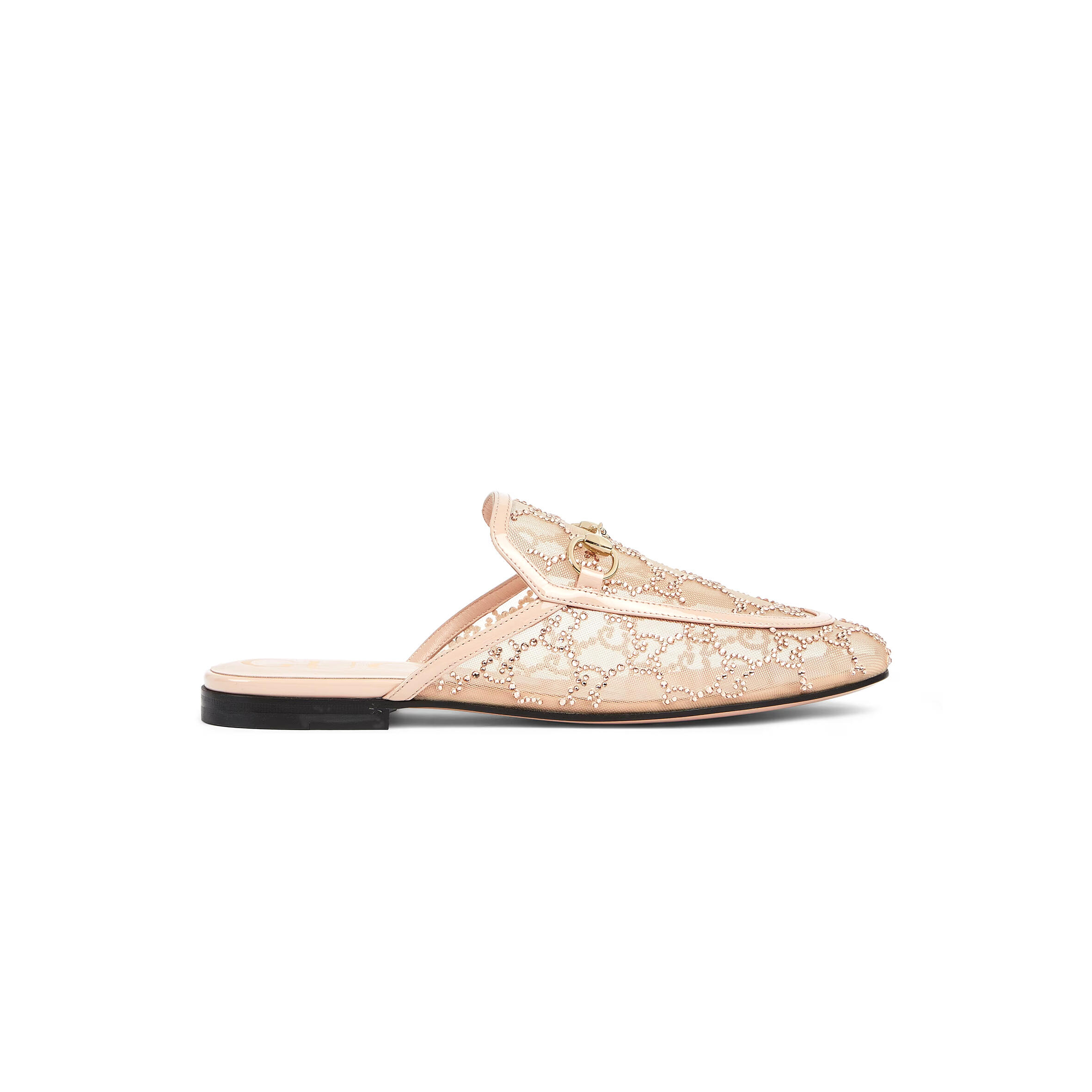 G*u*i women''s gg crystal princetown slipper 835484